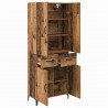 Highboard Montowane na ścianie Stare drewno 69,5 x 34 x 180 cm