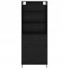 Highboard z szufladą Czarny Dąb 69,5 x 34 x 180 cm