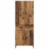 Highboard Montowane na ścianie Stare drewno 69,5 x 34 x 180 cm