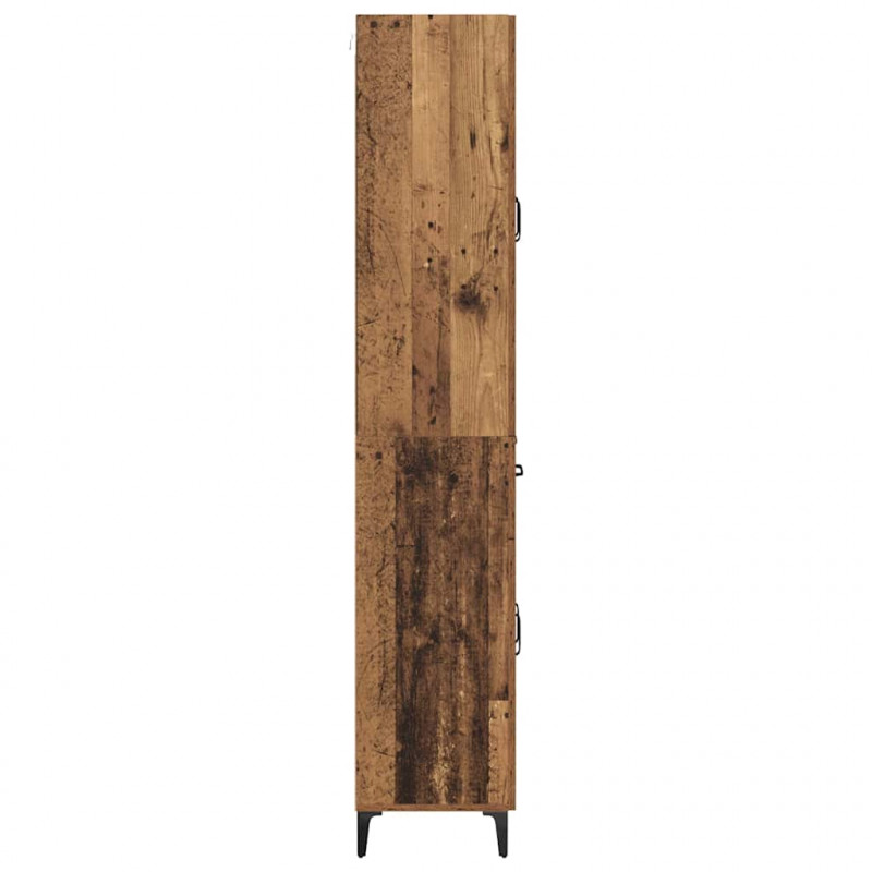Highboard Montowane na ścianie Stare drewno 69,5 x 34 x 180 cm