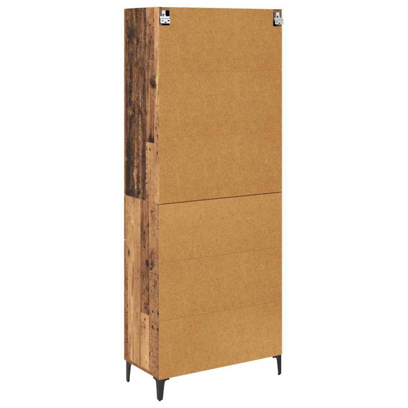 Highboard Montowane na ścianie Stare drewno 69,5 x 34 x 180 cm