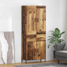 Highboard 2 pcs Stare drewno Materiał drewnopochodny