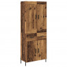 Highboard 2 pcs Stare drewno Materiał drewnopochodny