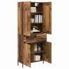 Highboard 2 pcs Stare drewno Materiał drewnopochodny