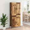 Highboard 2 pcs Stare drewno Materiał drewnopochodny