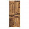 Highboard 2 pcs Stare drewno Materiał drewnopochodny