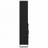 Highboard Czarny Dąb 69,5 x 34 x 180 cm Materiał drewnopochodny