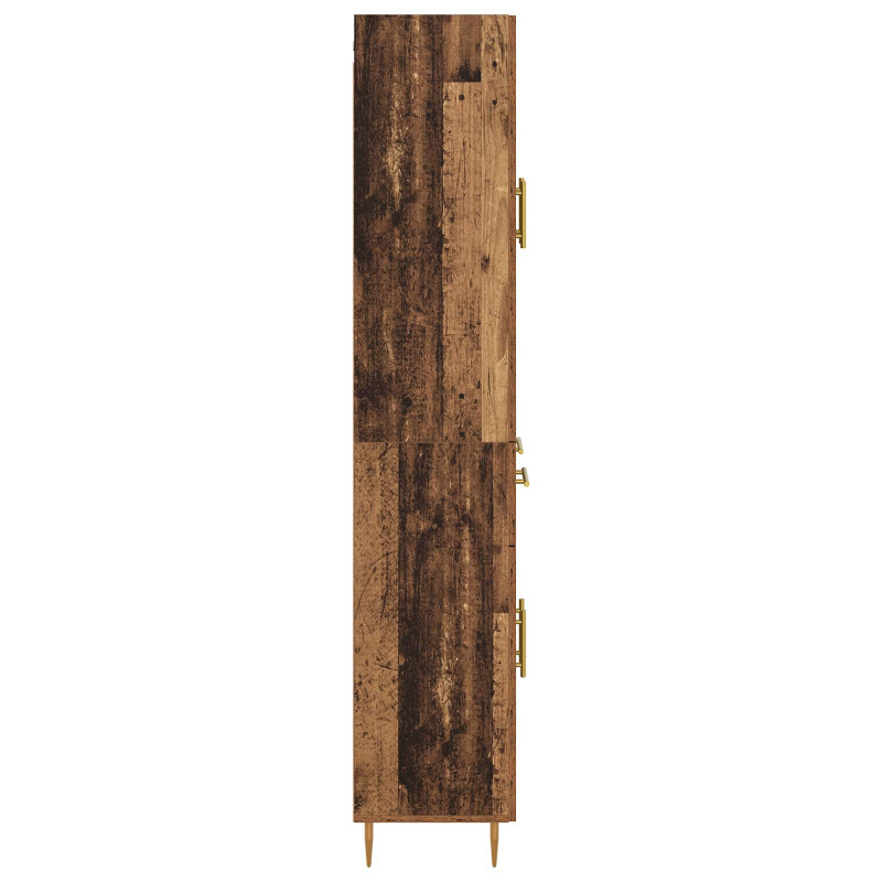 Highboard Montowane na ścianie Stare drewno 69,5 x 34 x 180 cm