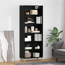 Highboard Czarny Dąb 69,5 x 32,5 x 180 cm