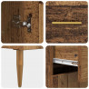 Highboard Montowane na ścianie Stare drewno 69,5 x 34 x 180 cm