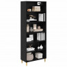 Highboard Czarny Dąb 69,5 x 32,5 x 180 cm
