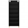 Highboard Czarny Dąb 69,5 x 32,5 x 180 cm
