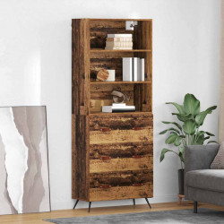 Highboard z szufladą Stare drewno 69,5 x 34 x 180 cm