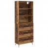 Highboard z szufladą Stare drewno 69,5 x 34 x 180 cm