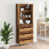 Highboard z szufladą Stare drewno 69,5 x 34 x 180 cm