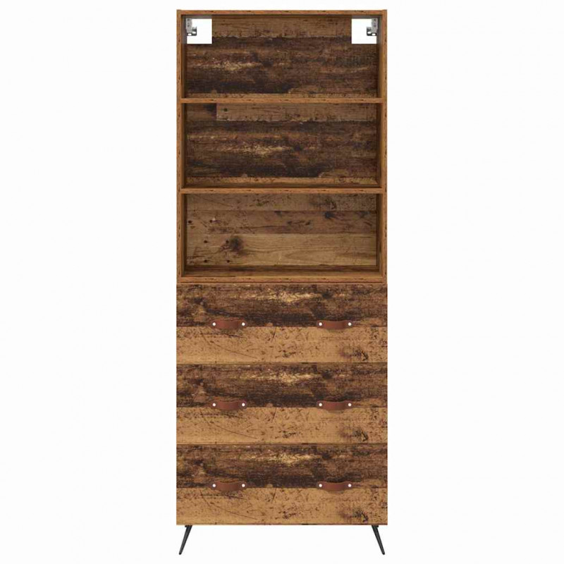 Highboard z szufladą Stare drewno 69,5 x 34 x 180 cm