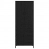Highboard Czarny Dąb 69,5 x 34 x 180 cm Materiał drewnopochodny