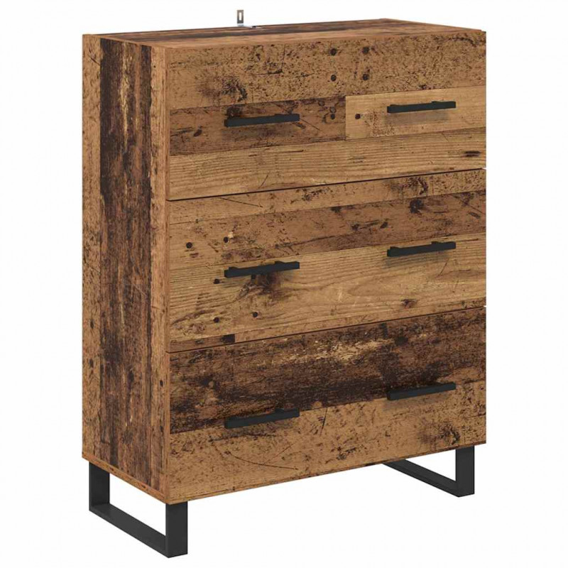 Highboard z szufladą Stare drewno 69,5 x 34 x 180 cm