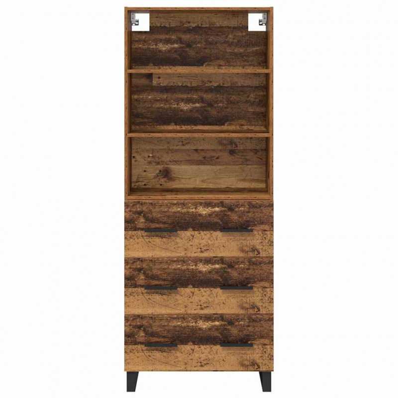 Highboard z szufladą Stare drewno 69,5 x 34 x 180 cm