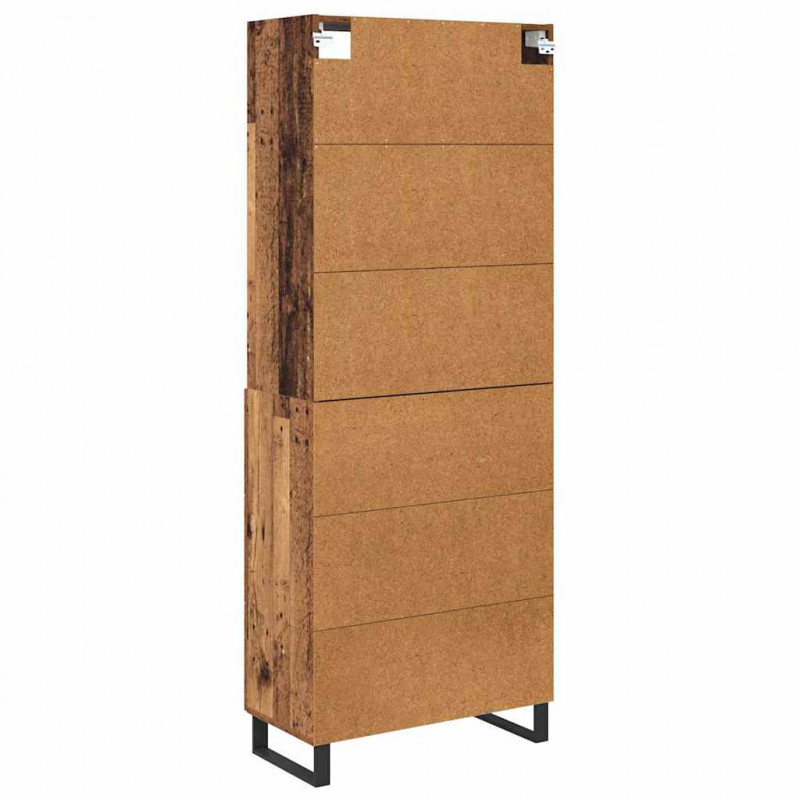 Highboard z szufladą Stare drewno 69,5 x 34 x 180 cm