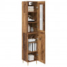 Highboard 2 pcs Stare drewno Materiał drewnopochodny