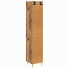Highboard 2 pcs Stare drewno Materiał drewnopochodny
