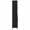 Highboard Czarny Dąb 69,5 x 34 x 180 cm Materiał drewnopochodny