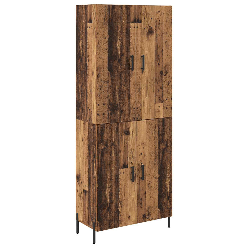Highboard Montowane na ścianie Stare drewno 69,5 x 34 x 180 cm