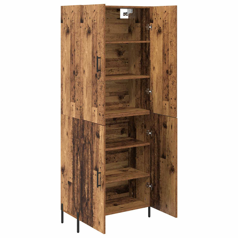 Highboard Montowane na ścianie Stare drewno 69,5 x 34 x 180 cm