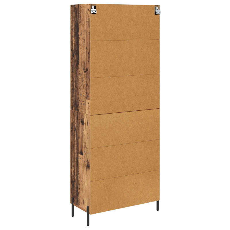 Highboard Montowane na ścianie Stare drewno 69,5 x 34 x 180 cm