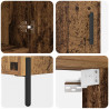 Highboard Montowane na ścianie Stare drewno 69,5 x 34 x 180 cm