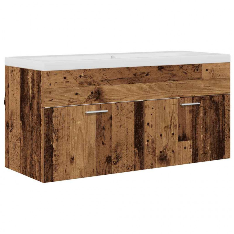 Szafka Łazienkowa z drzwiami Stare drewno 100 x 38,5 x 46 cm
