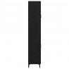 Highboard Czarny Dąb 69,5 x 34 x 180 cm Materiał drewnopochodny