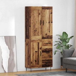 Highboard z szufladą Stare drewno 69,5 x 34 x 180 cm