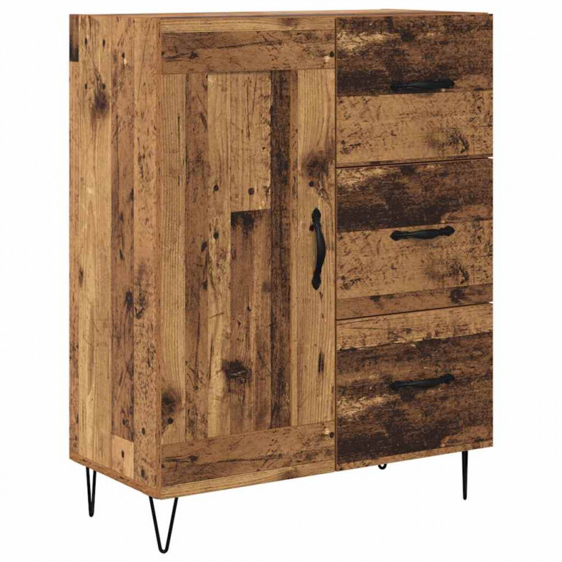 Highboard z szufladą Stare drewno 69,5 x 34 x 180 cm