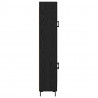 Highboard Czarny Dąb 69,5 x 34 x 180 cm Materiał drewnopochodny