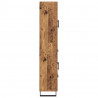 Highboard 2 pcs Stare drewno Drewno inżynieryjne i szkło