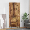 Highboard Montowane na ścianie Stare drewno 69,5 x 34 x 180 cm