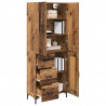 Highboard Montowane na ścianie Stare drewno 69,5 x 34 x 180 cm