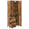 Highboard Montowane na ścianie Stare drewno 69,5 x 34 x 180 cm