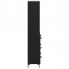 Highboard Czarny Dąb 69,5 x 34 x 180 cm Materiał drewnopochodny