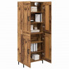 Highboard 2 pcs Stare drewno Materiał drewnopochodny