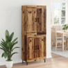 Highboard 2 pcs Stare drewno Materiał drewnopochodny