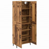 Highboard 2 pcs Stare drewno Materiał drewnopochodny