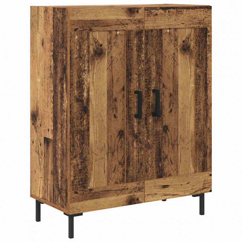 Highboard 2 pcs Stare drewno Materiał drewnopochodny