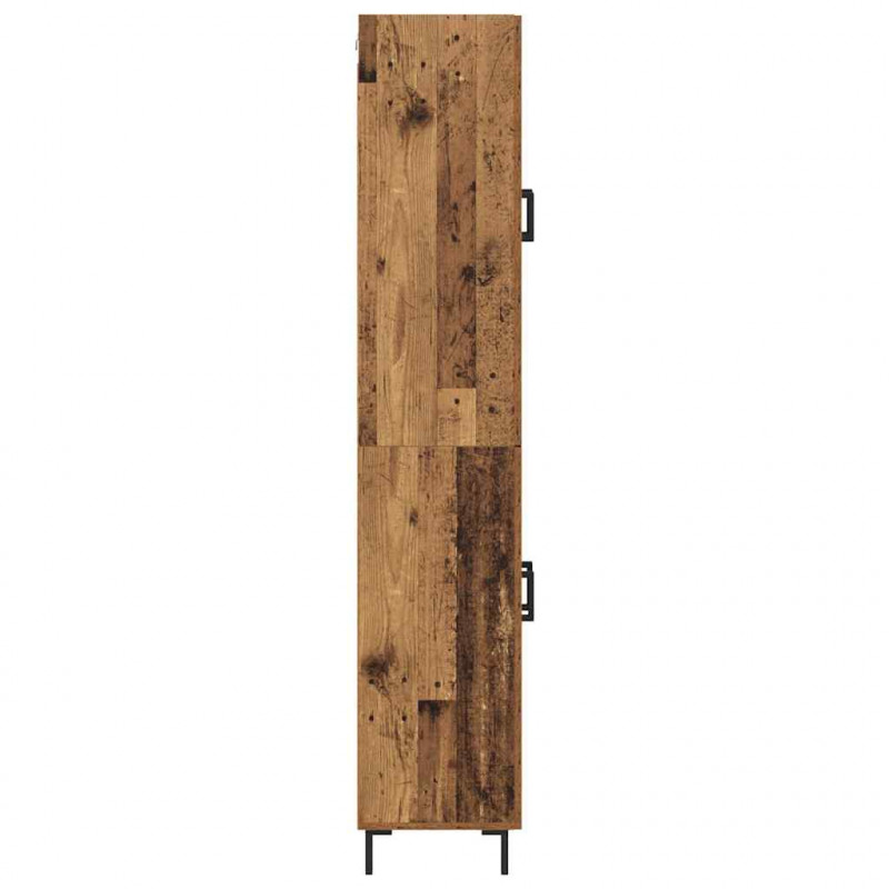 Highboard 2 pcs Stare drewno Materiał drewnopochodny