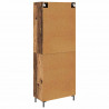 Highboard 2 pcs Stare drewno Materiał drewnopochodny