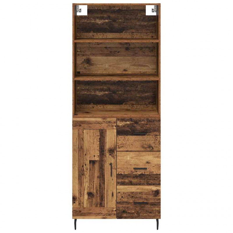 Highboard z szufladą Stare drewno 69,5 x 34 x 180 cm