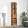 Highboard z szufladą Stare drewno 34,5 x 34 x 180 cm