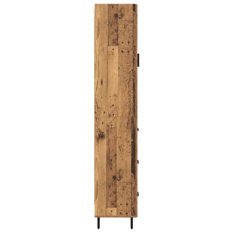 Highboard z szufladą Stare drewno 34,5 x 34 x 180 cm